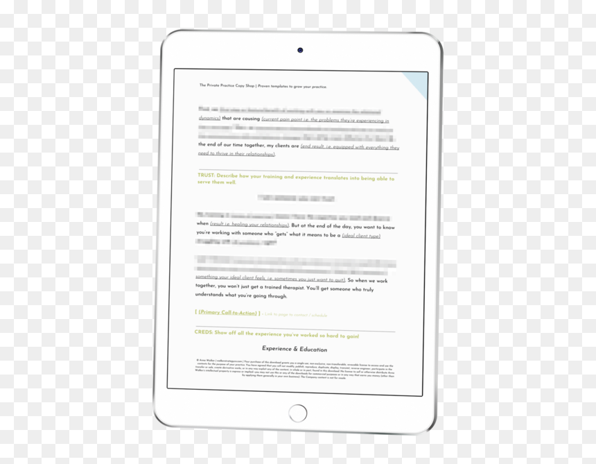 Render Mockup Of An Ipad On A Transparent Background, HD Png Download - ipad template png