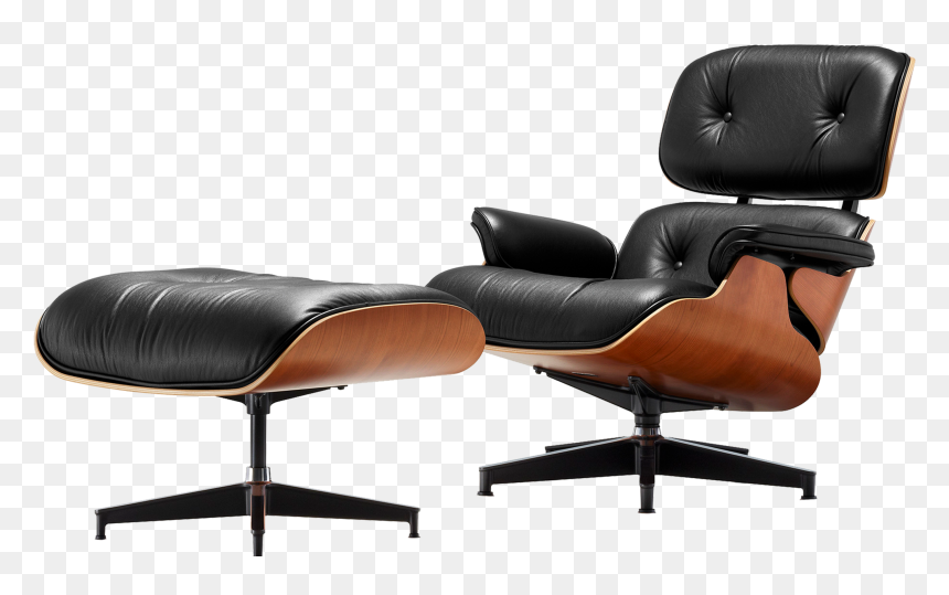 Charles Eames Lounge Chair And Ottoman, HD Png Download - trellis png