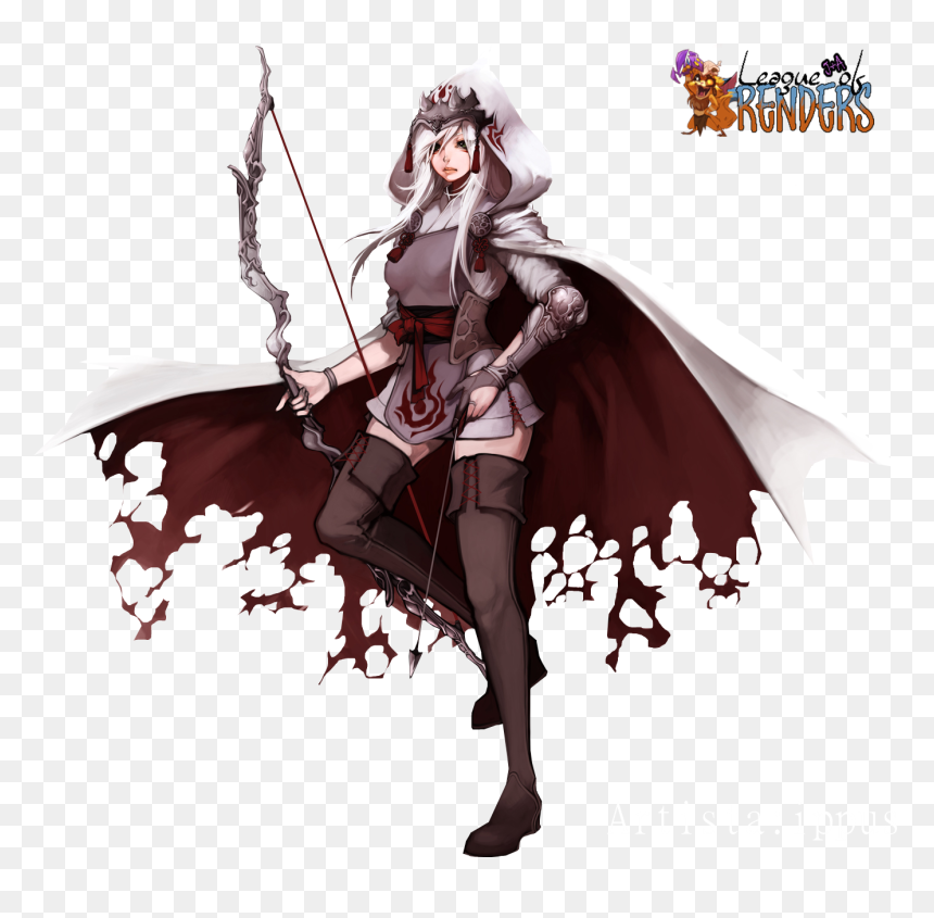 League Of Angels Archers, HD Png Download - ashe png