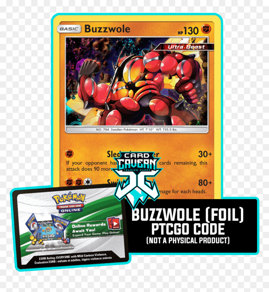 Galar Tin Ptcgo Code, HD Png Download - buzzwole png