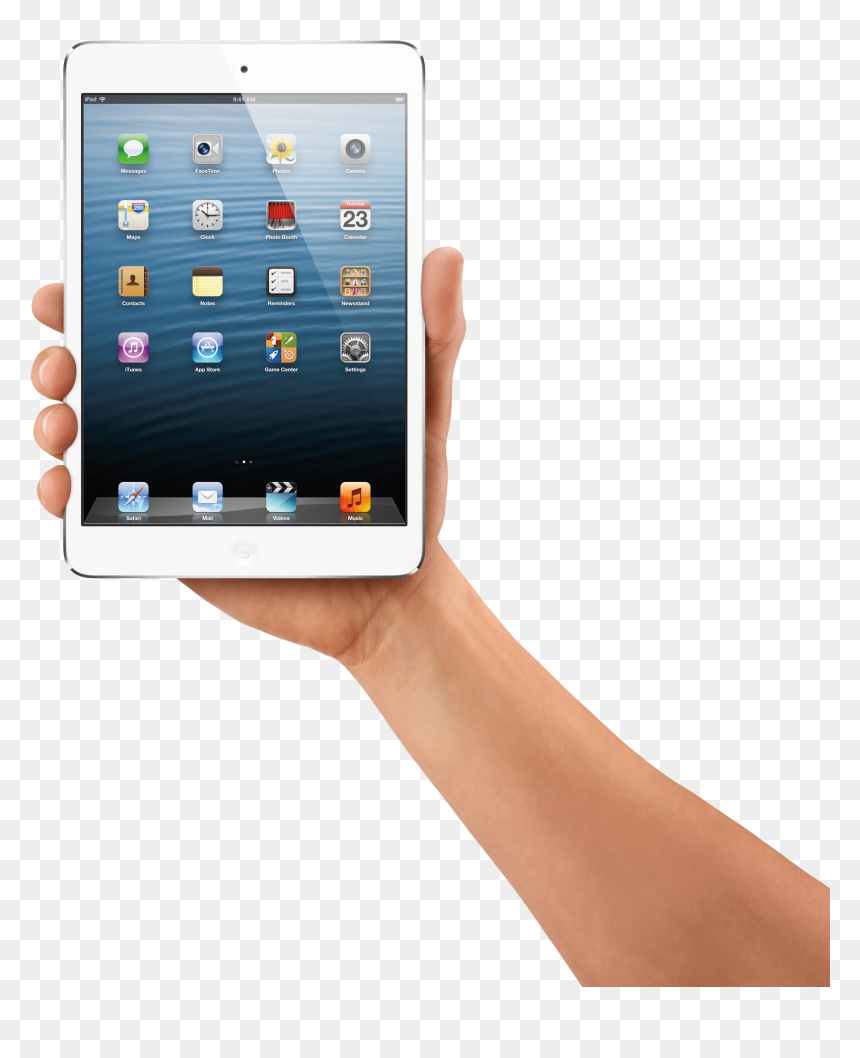 Holding Ipad Mini 4, HD Png Download - ipad template png