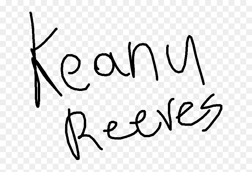 Calligraphy, HD Png Download - keanu reeves png