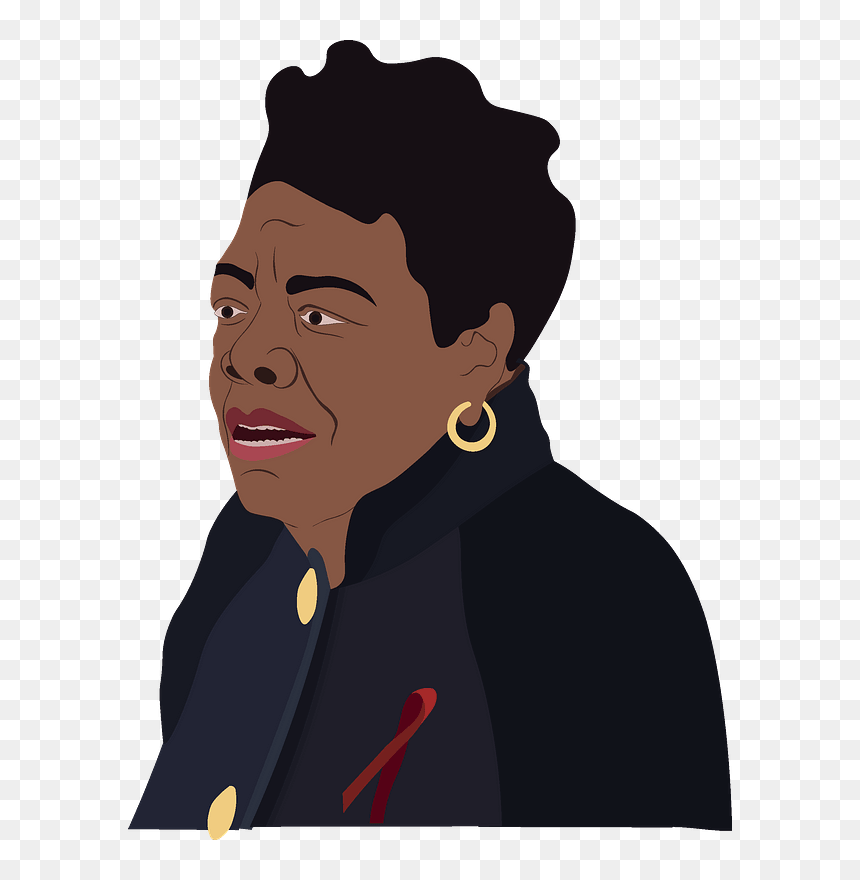 Maya Angelou Clipart - Cartoon, HD Png Download - maya angelou png