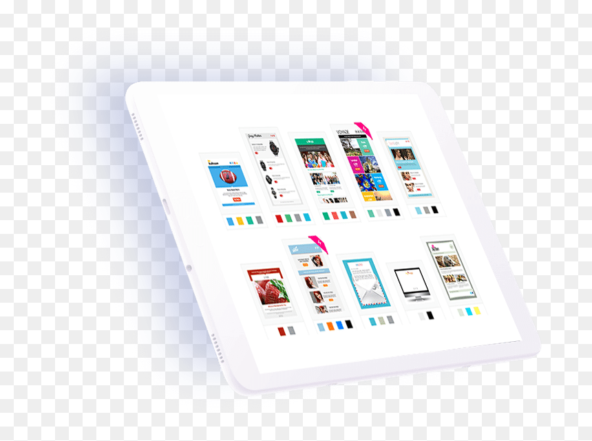 Email Marketing Free Templates - Tablet Computer, HD Png Download - ipad template png