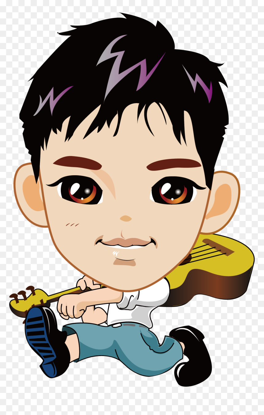 Barber Cartoon Music Boy - Avatar Musica, HD Png Download - música png
