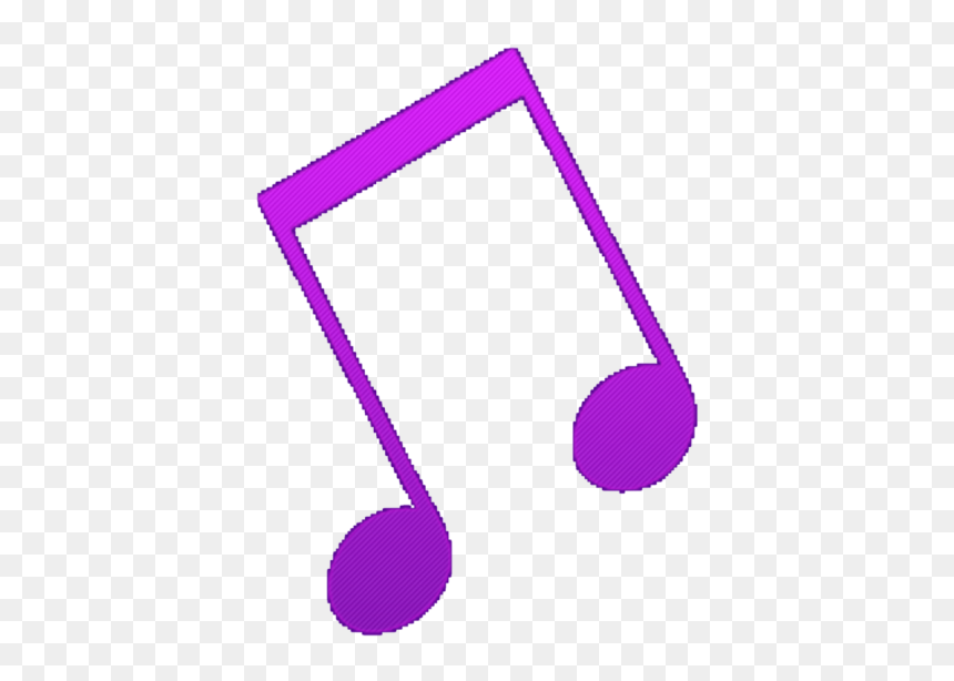 Purple Music Notes Clipart, HD Png Download - música png