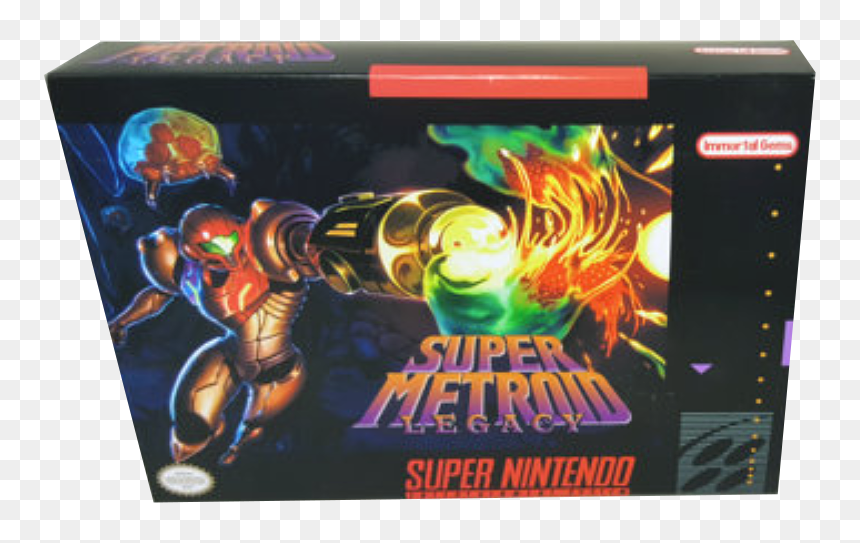 Super Metroid Box North American, HD Png Download - super metroid png