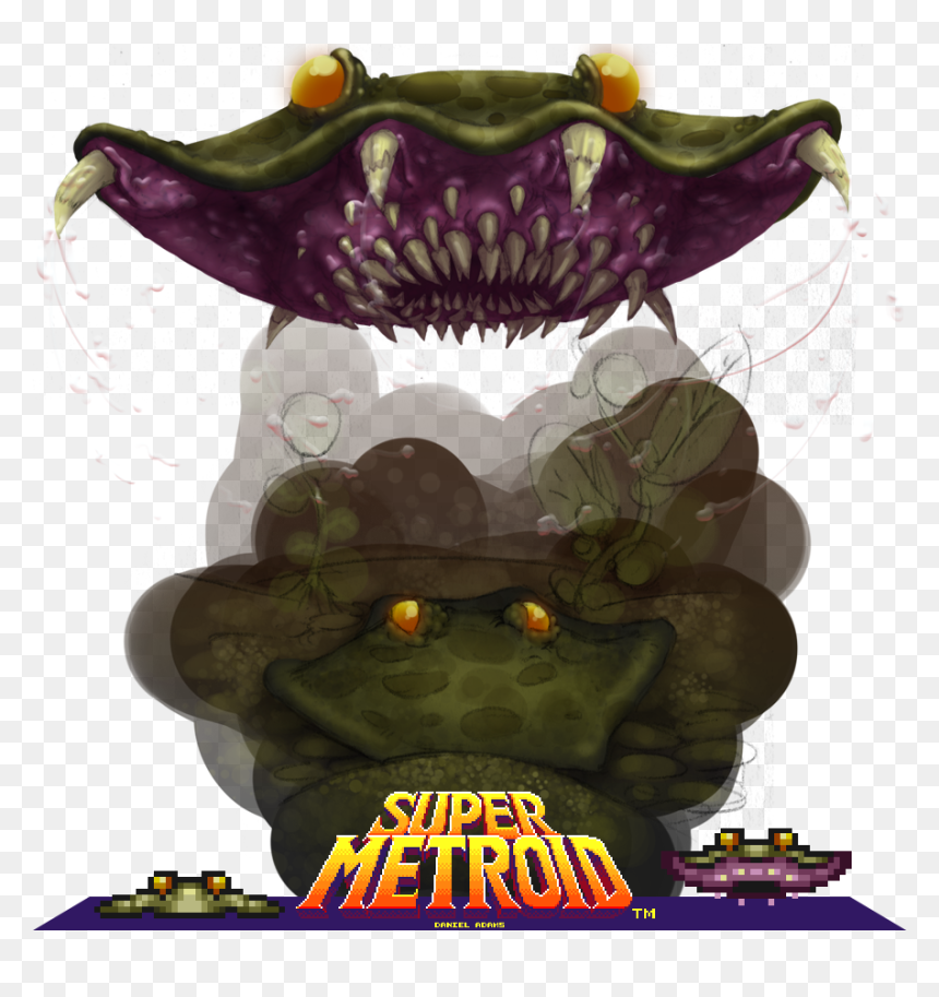 This Is A Chutleach From The Water Area In Super Metroid - Super Metroid, HD Png Download - super metroid png