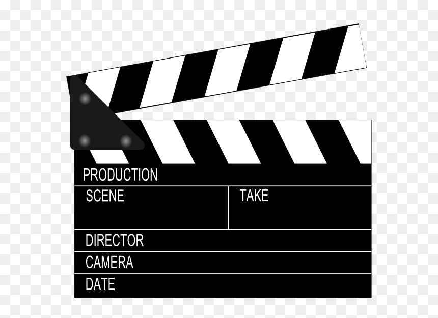Movie Clapper Board, HD Png Download - rollo de pelicula png
