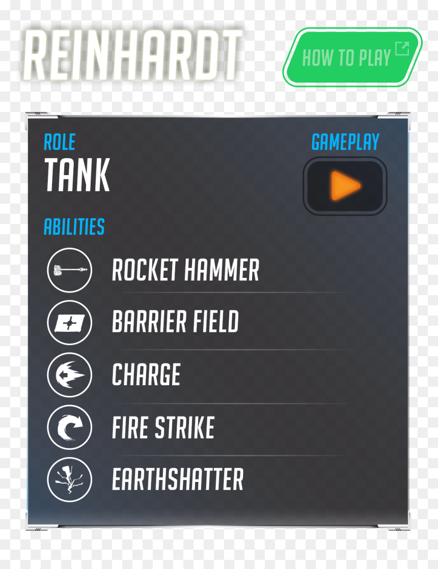 He"s A Strong Hero For Attack Scenarios In General, - Rocket Internet, HD Png Download - reinhardt hammer png