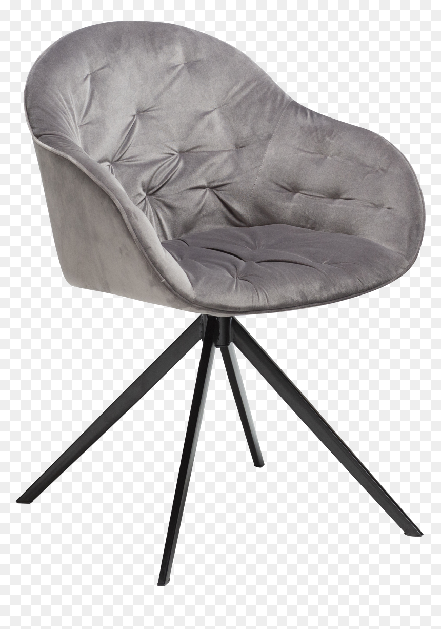 Grijs Fluwelen Eetkamerstoel Draaibaar, HD Png Download - spider legs png