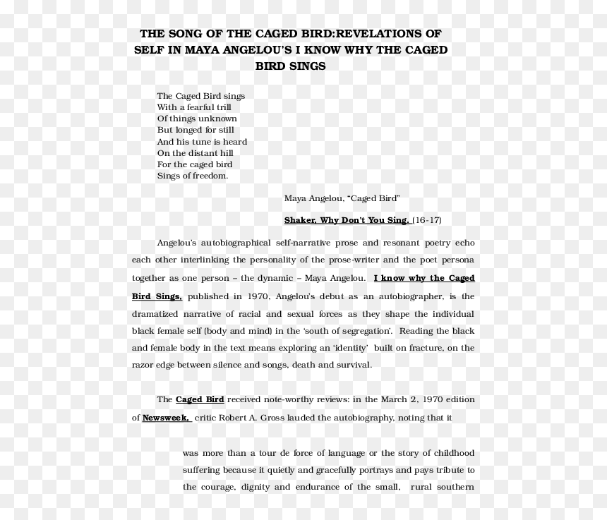 Document, HD Png Download - maya angelou png
