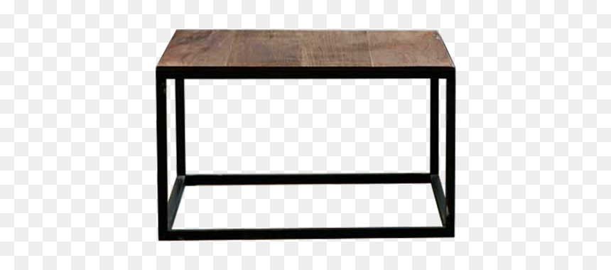 Web Mille Coffee Table Png - Woood Bijzettafel Vierkant Zwart, Transparent Png - rustic wood png