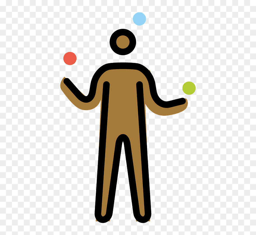 Person Juggling Emoji Clipart - Clip Art, HD Png Download - people emoji png