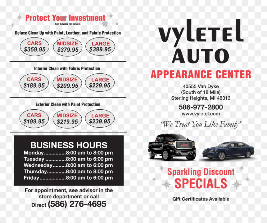 Auto Appearance Menu Auto Appearance - Online Advertising, HD Png Download - buick png