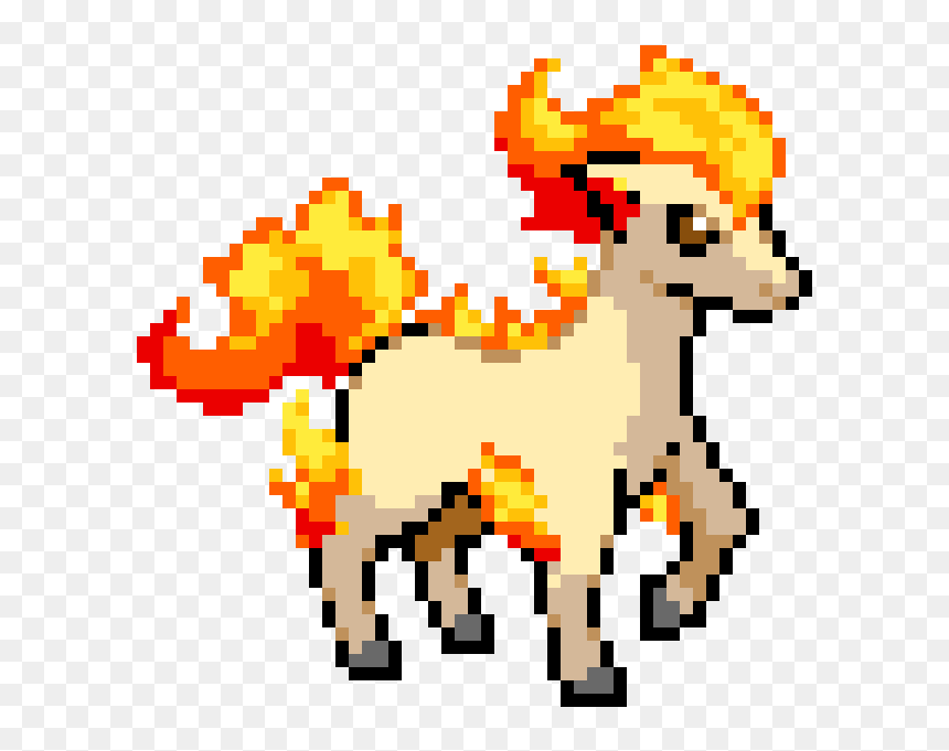 Pokemon Pixel Art, HD Png Download - ponyta png