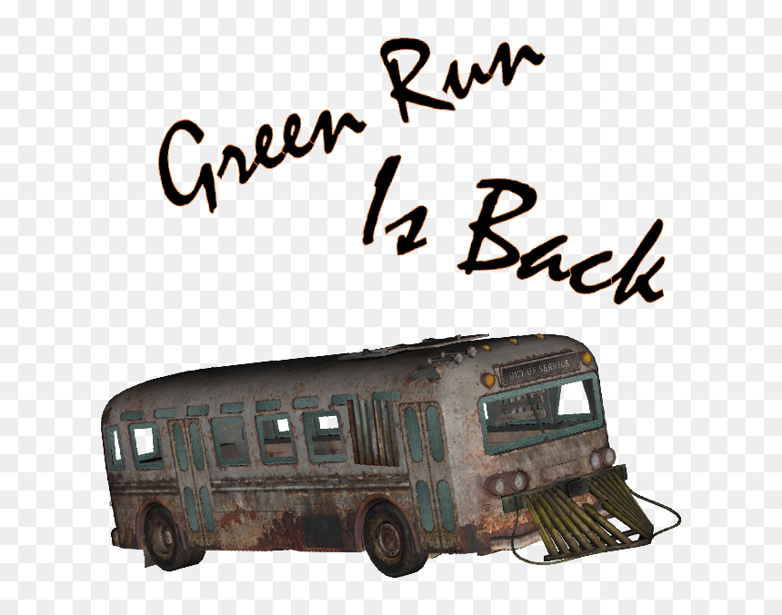 Green Run Bus, HD Png Download - bo2 zombies png