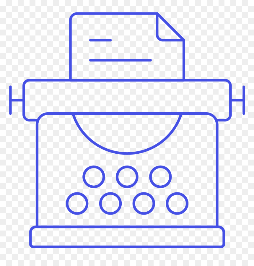 Circle, HD Png Download - typewriter icon png