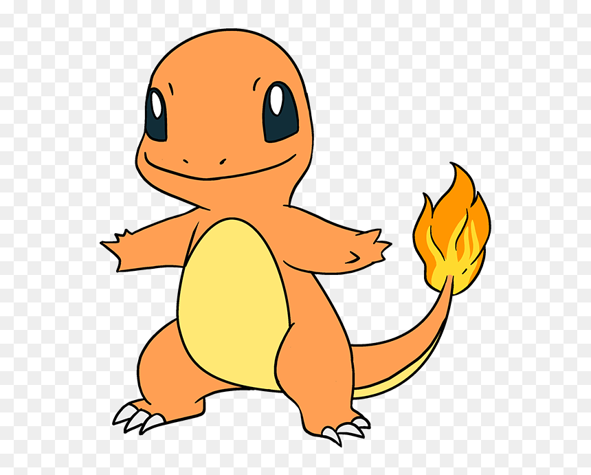 How To Draw Charmander, HD Png Download - pokemon characters png