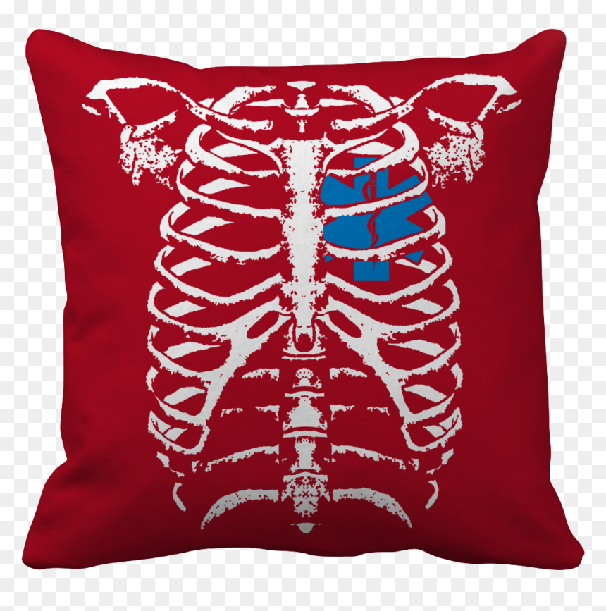 Throw Pillow, HD Png Download - ribcage png