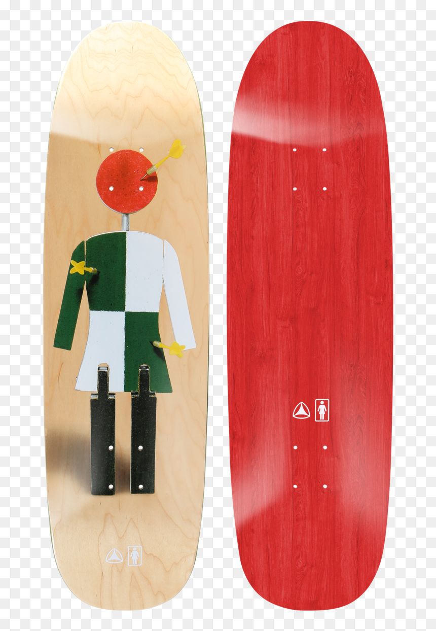 Active Ride Shop Girl Skateboards Dart Board Deck, HD Png Download - skateboard deck png