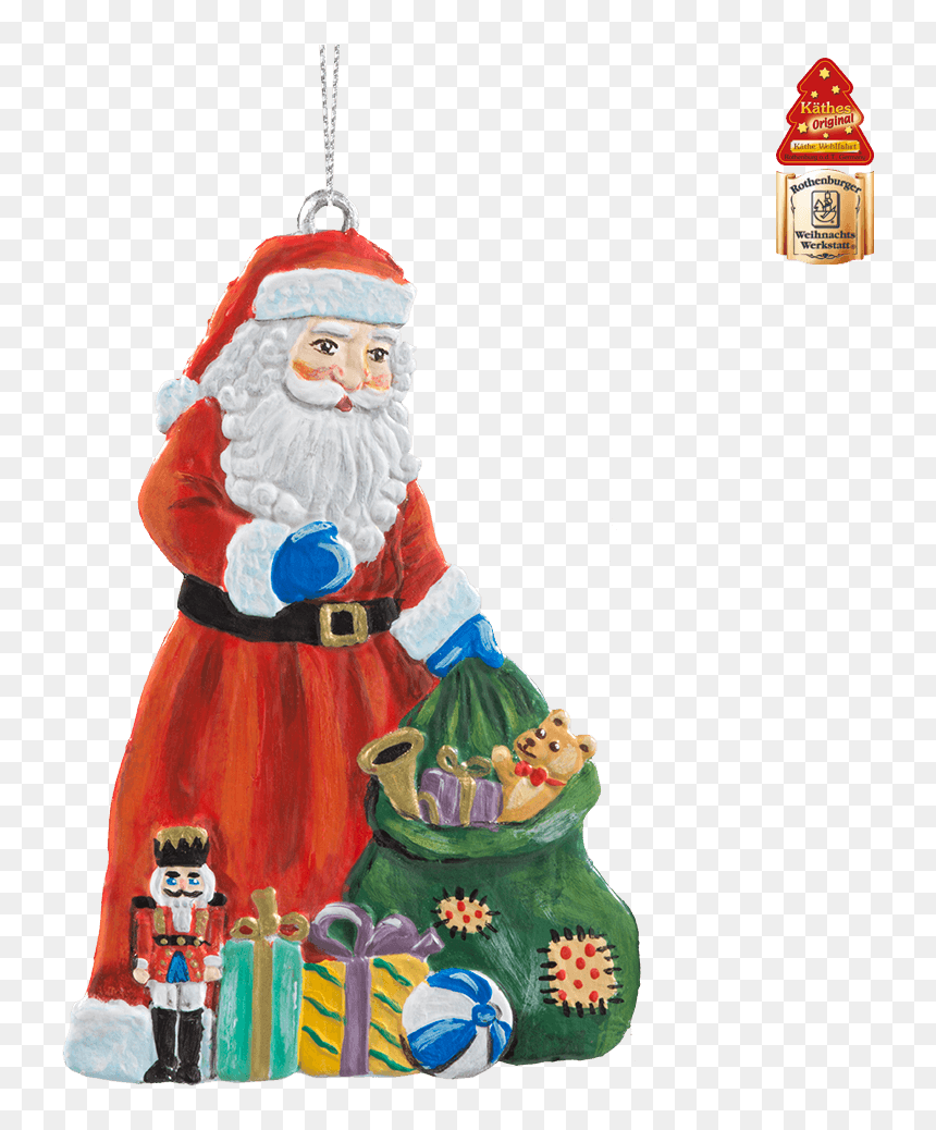 Santa With Toys - Christmas Ornament, HD Png Download - christmas toys png