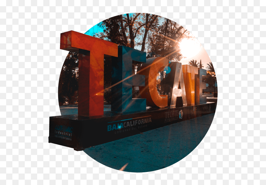 Tecate® Pueblo Mágico Sign In Baja California Mexico - Graphic Design, HD Png Download - tecate logo png