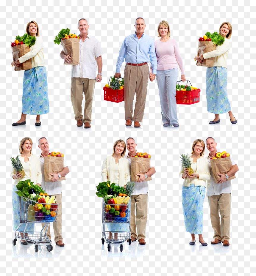 Familia De Compras Png, Transparent Png - compras png