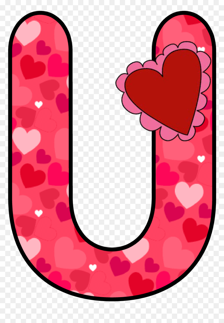 Letra O Decorada Con Corazones, HD Png Download - corazon rosa png
