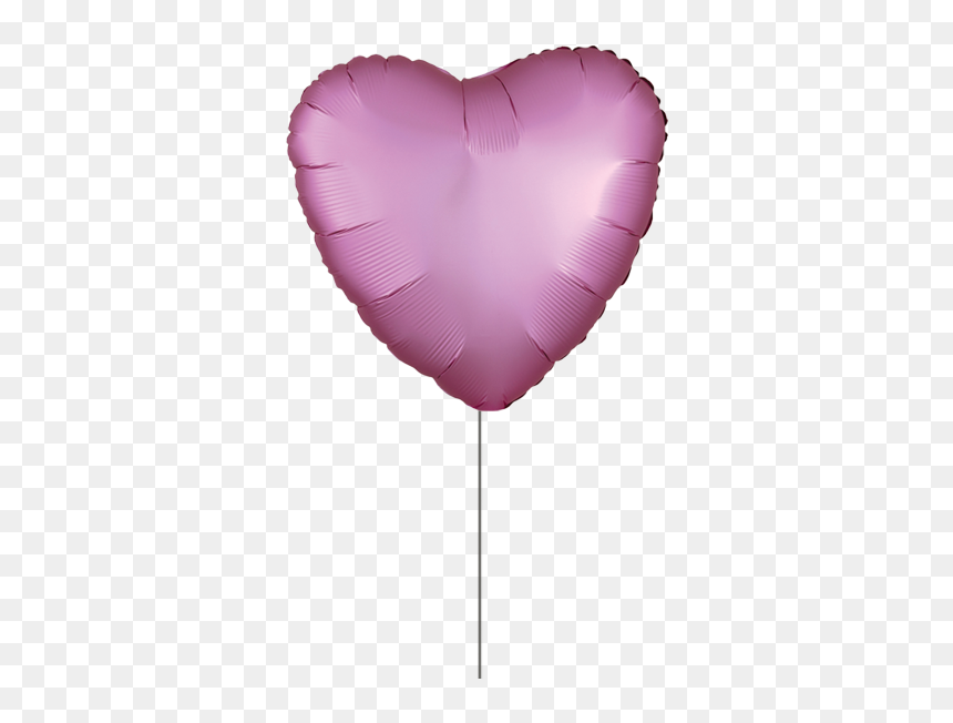 Globo Corazon Metalico Rosa, HD Png Download - corazon rosa png