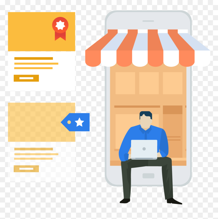 Google My Business - Market Cartoon Online, HD Png Download - google my business logo png