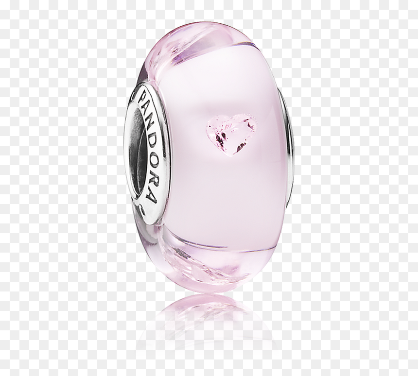 Pandora Pink Heart Murano, HD Png Download - corazon rosa png