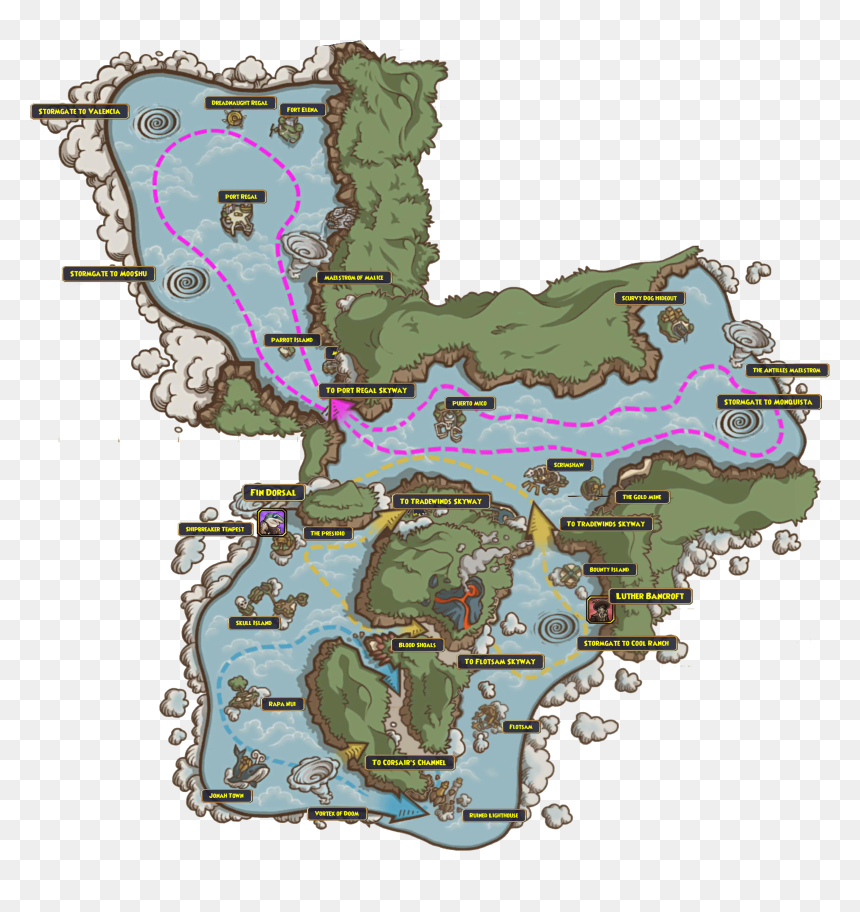 Map Of Pirate Pirates , Png Download - Skull Island Map Pirate 101, Transparent Png - pittsburgh pirates png