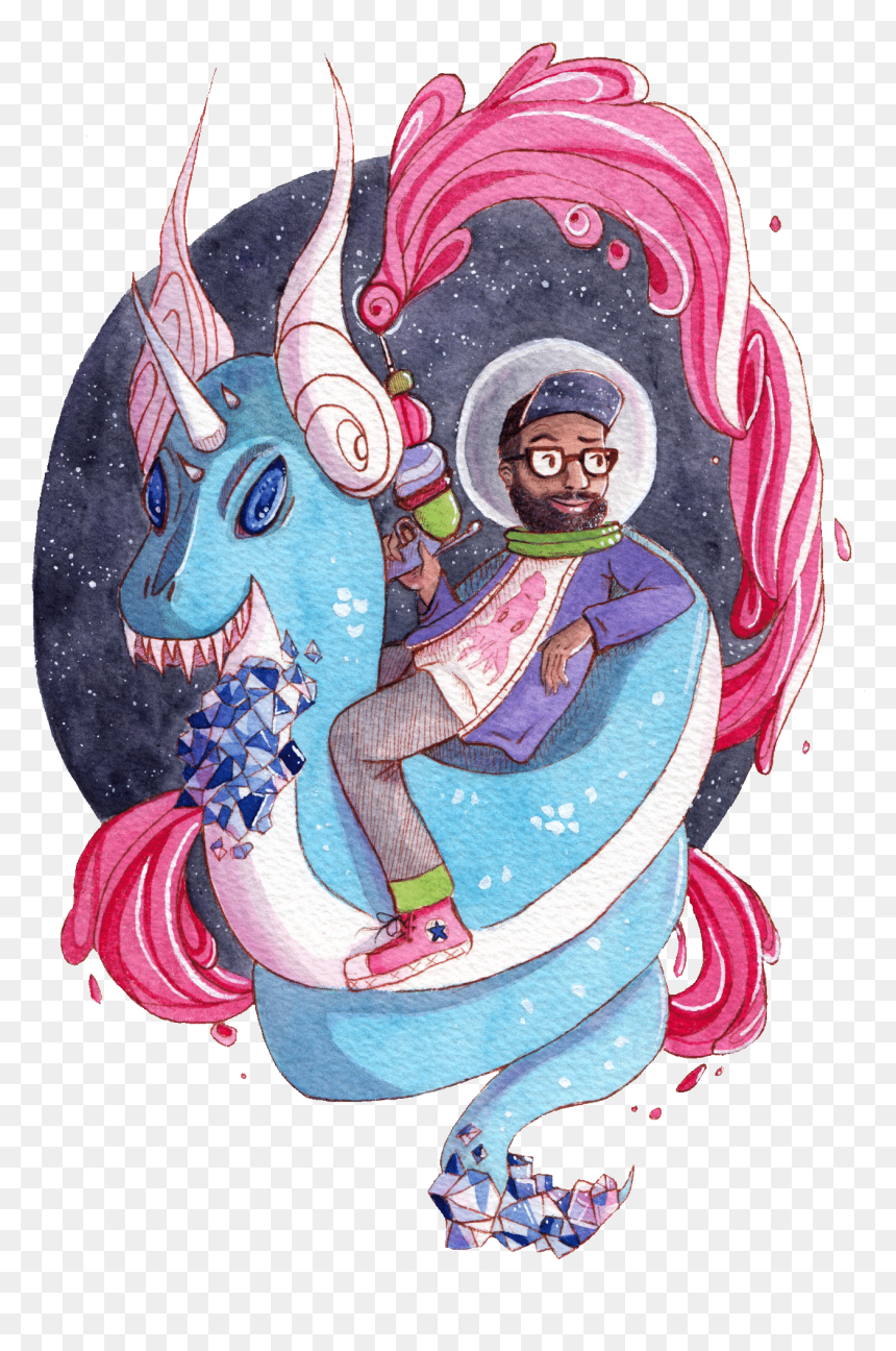 Commission Of The Most Fantabulous Riding A Dragonair - Illustration, HD Png Download - dragonair png