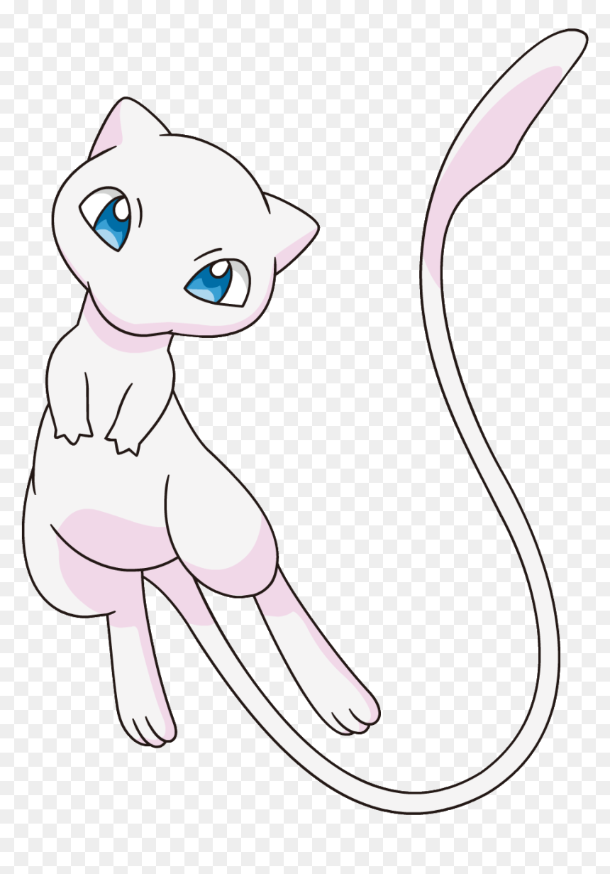 151 - Cat Yawns, HD Png Download - pokemon mew png