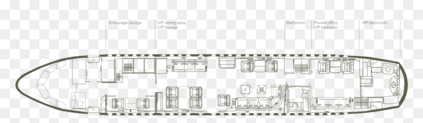 Airbus Floor Plan Horizontal Small - Plan, HD Png Download - architecture entourage png