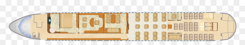 Bbj 767 Floor Plan, HD Png Download - architecture entourage png