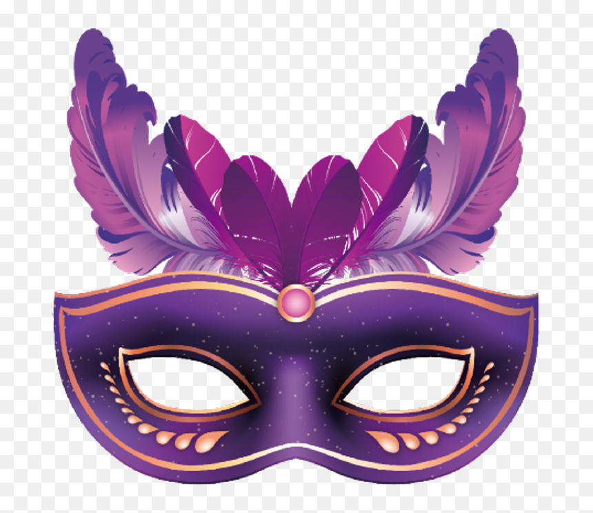 Mascara Antifaz Violeta Venecia , Png Download - Mardi Gras Mask Png, Transparent Png - antifaz png