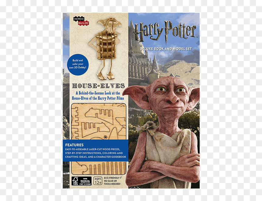 Harry Potter Dobby Kit Incredibuilds, HD Png Download - harry potter books png