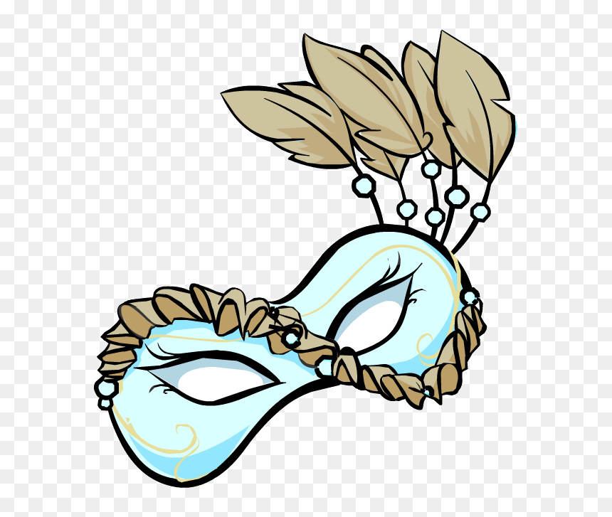 Antifaz Misterioso Icono - Club Penguin Mask, HD Png Download - antifaz png