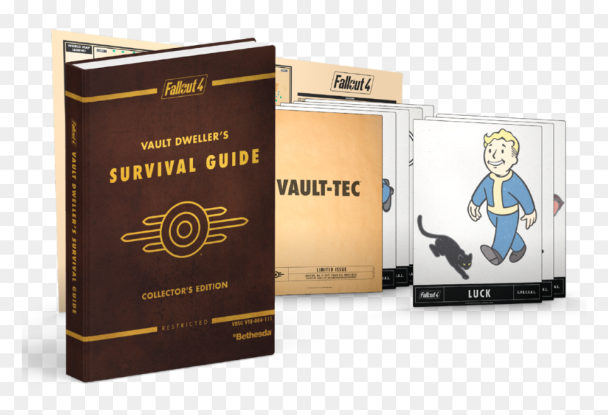 Fallout 4 Vault Dweller"s Survival Guide Collector"s - Fallout 4 Collectors Book, HD Png Download - vault tec png