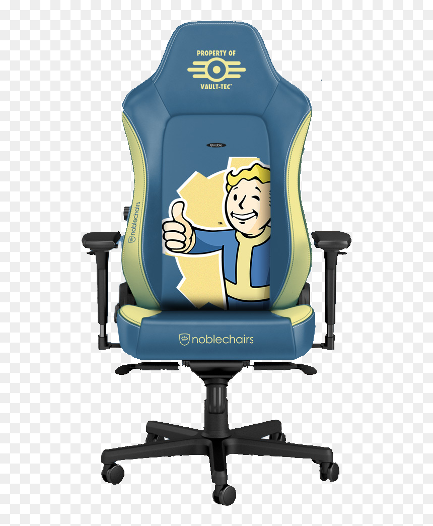 Noblechairs Hero Series Real Leather Black, HD Png Download - vault tec png