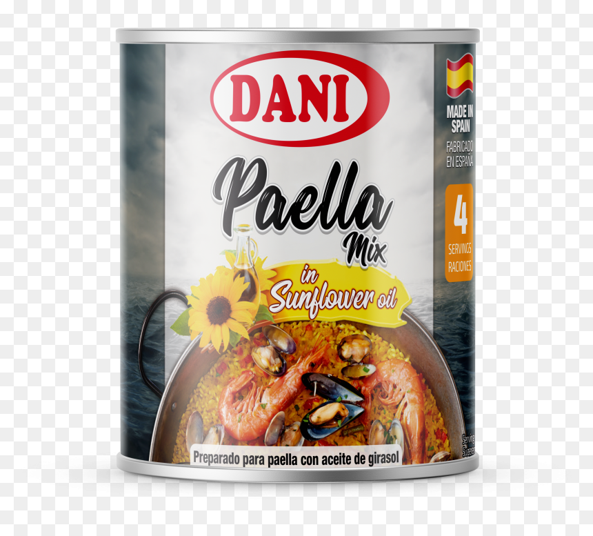 Paella Mix In Sunflower Oil 196g / Fda - Conservas Dani, HD Png Download - paella png