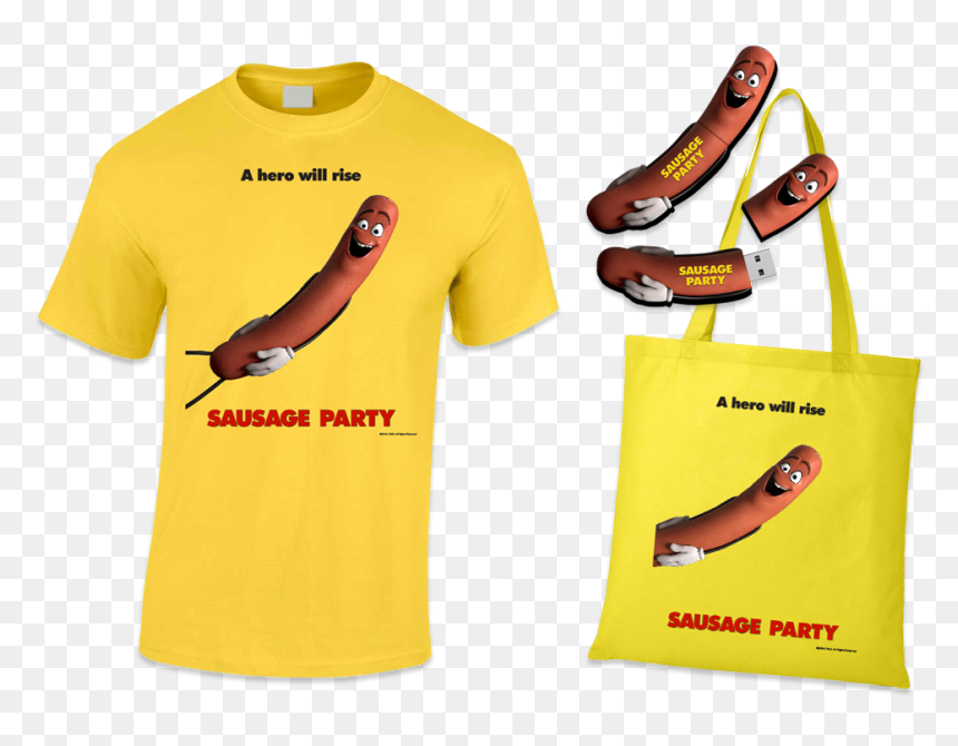 T-shirt, HD Png Download - sausage party png