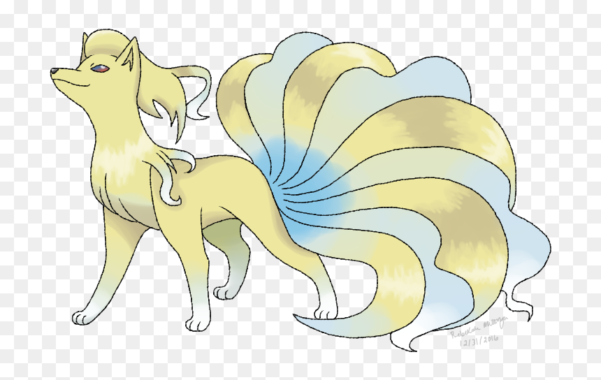 Crossbreed Vulpix, HD Png Download - ninetales png