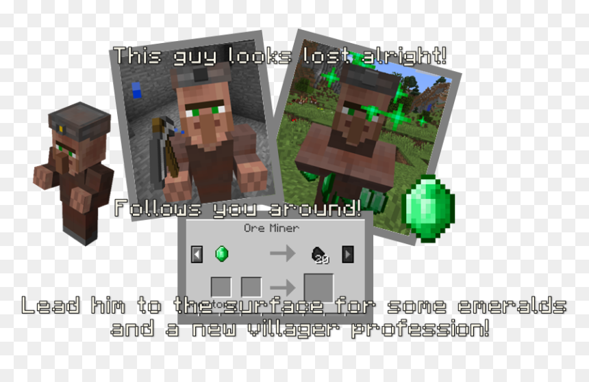 Minecraft, HD Png Download - minecraft villager png