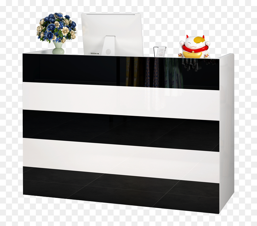 Cashier Counter Simple Modern Clothing Store Barber - Bookcase, HD Png Download - reception desk png