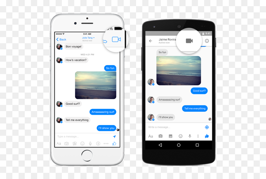 Know If Someone Is On Call On Messenger, HD Png Download - facetime icon png