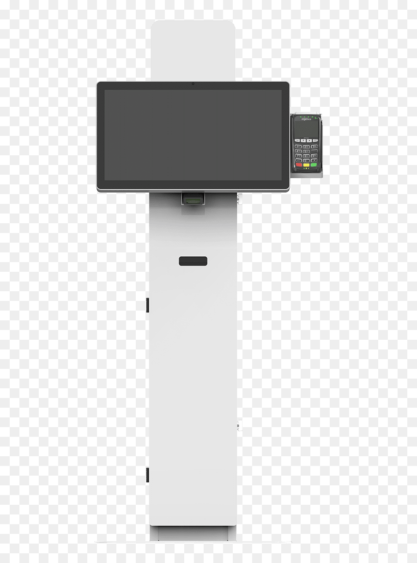 Austin Freestanding Front View - Flat Panel Display, HD Png Download - kiosk png