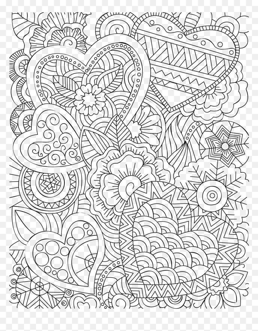 Hearts In A Line Svg Clip Arts - Christliche Ausmalbilder, HD Png Download - floral lines png